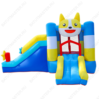 Батут для детей на дачу "В гостях у кота" 3,3*2,5*2 м
