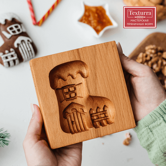 Пряничная форма Валенок-домишка