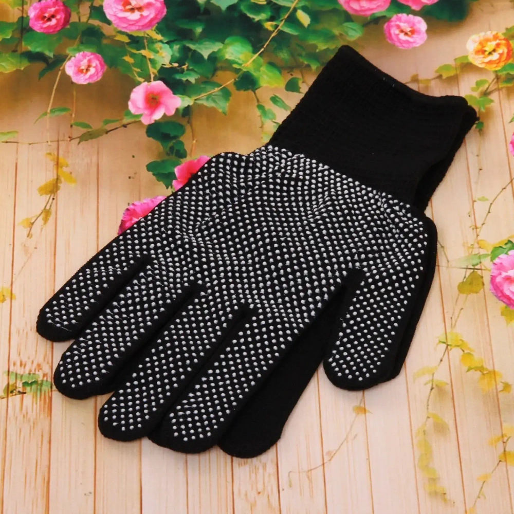 Перчатки нейлоновые «Классика» с ПВХ покрытием черные 8 р-р б/блистера