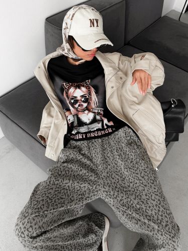 Футболка с принтом женская NOHO