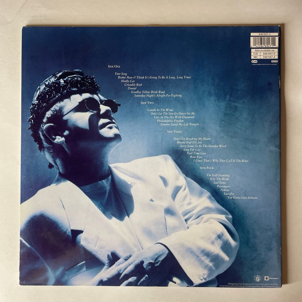 Винтажная виниловая пластинка LP Elton John, The Very Best Of Elton John (Нидерланды 1990)