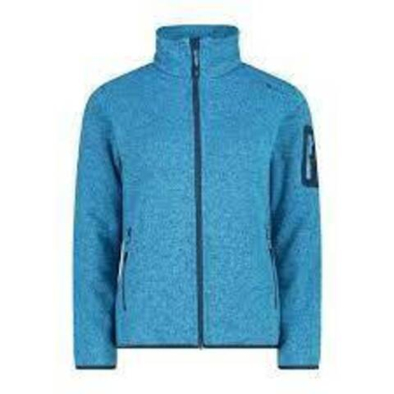 Толстовка флисовая CMP Women's Fleece Knit Tech 3H14746 Jacket, артикул 3H14746, цвет Azzurro/Lake (03LH)