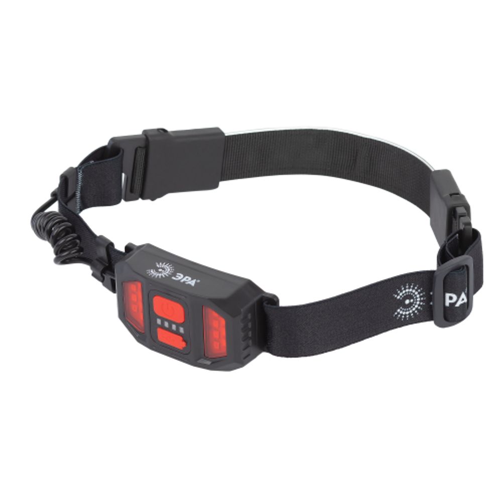 Фонарь налобный светодиодный ЭРА GA-807 Кибер аккумуляторный 5 Вт COB, 3 режима, miscro USB