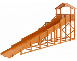 Зимняя горка TORUDA Лисичка Домик (скат 9.5 м)