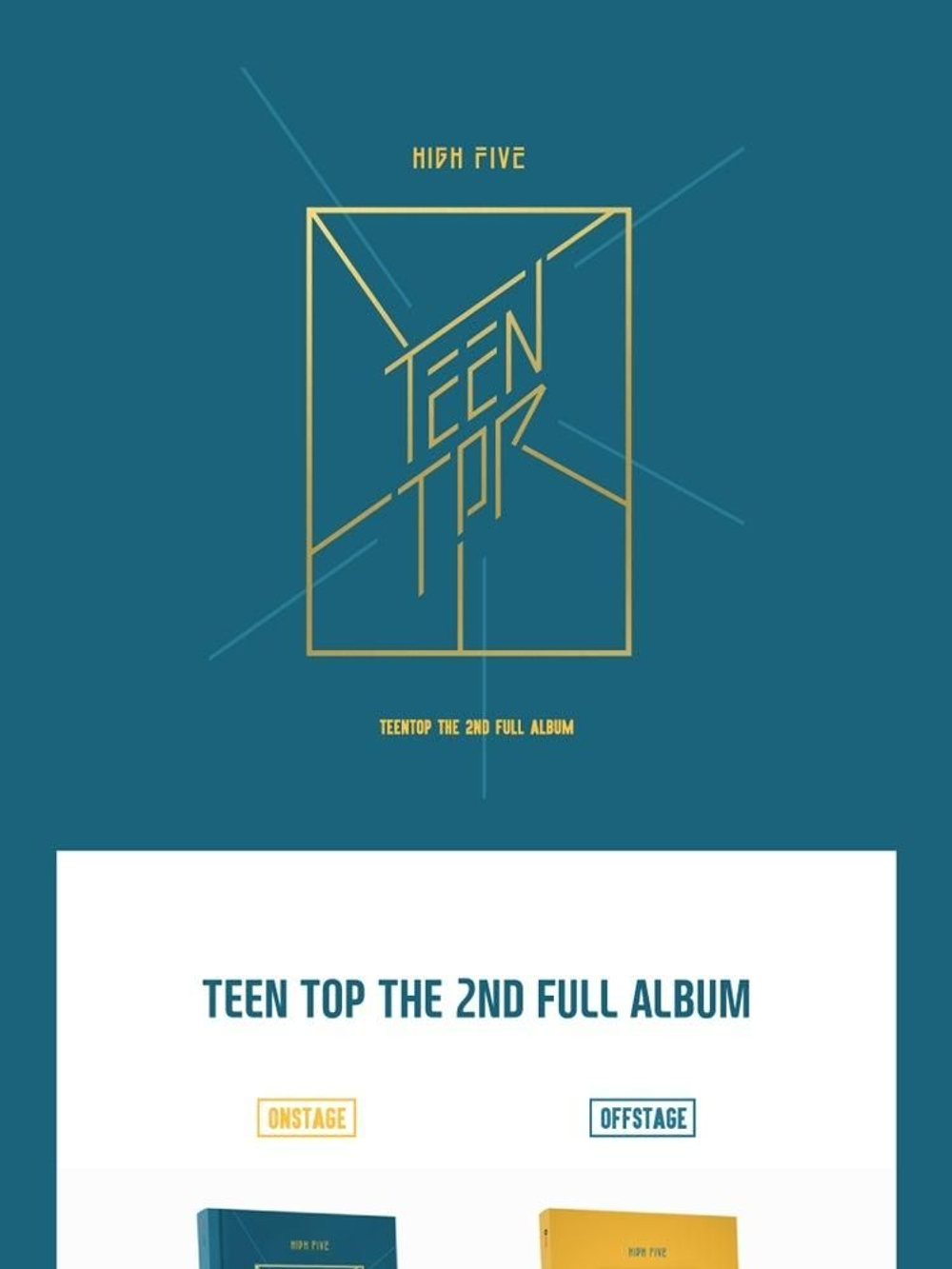 Альбом TEEN TOP - High Five 2nd Album OFFSTAGE Version