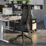 Офисный стул с подлокотниками - IKEA JÄRVFJÄLLET/JARVFJALLET/ЖАРВФЖАЛЛЕТ ИКЕА, черный