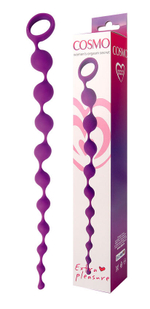 Цепочка анальная Cosmo фиолетовая 32 см