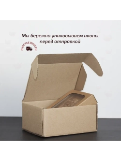 Покров Пресвятой Богородицы икона деревянная резная, бук