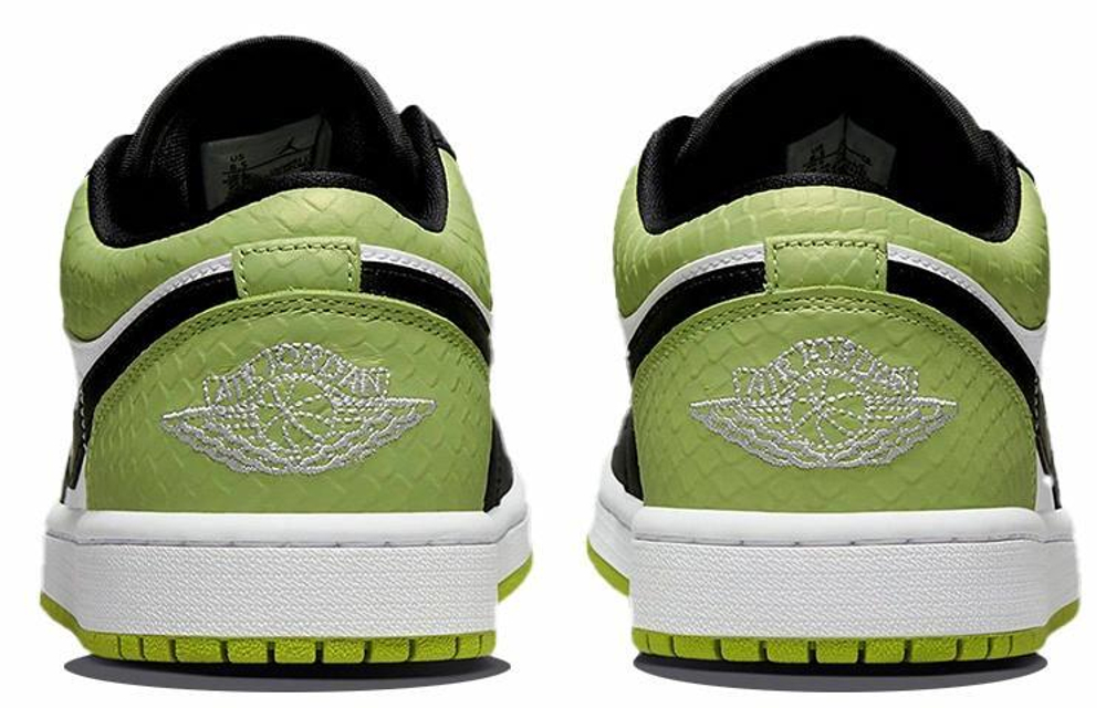 Кроссовки Jordan Air Jordan 1 Low "Vivid Green Snakeskin" (Женская размерная сетка)