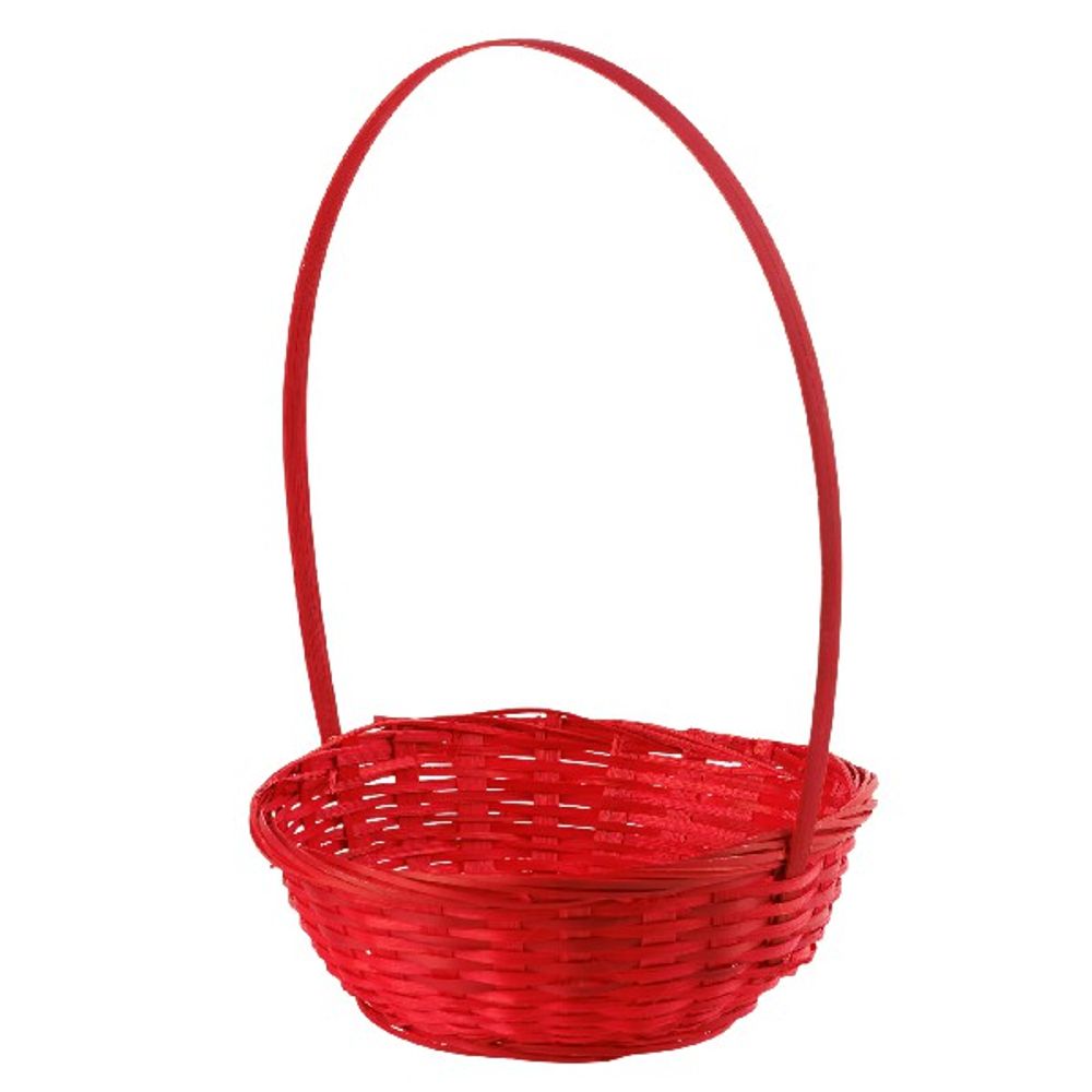 Корзина (бамбук) D19*H5*Н9*HH31 КРАСНЫЙ