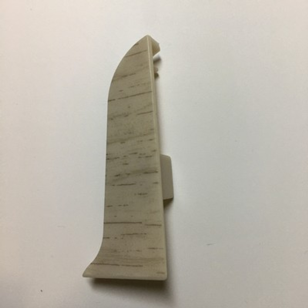 Заглушка правая к плинтусу "LIDER-62" 231 Дуб жемчужный