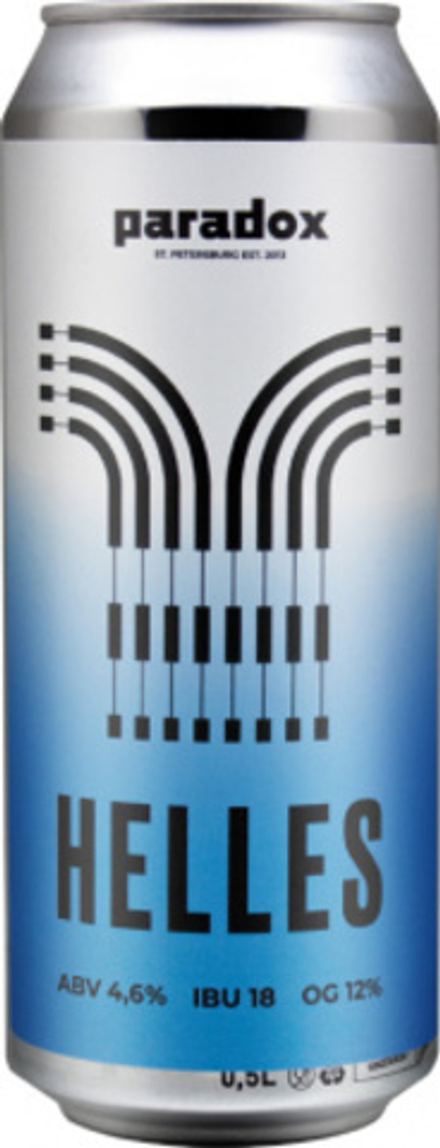 Пиво Парадокс Хеллес / Paradox Helles 0.5 - банка