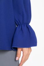 Блуза шифоновая Вэнси (синяя) Б15023-8М LT Collection