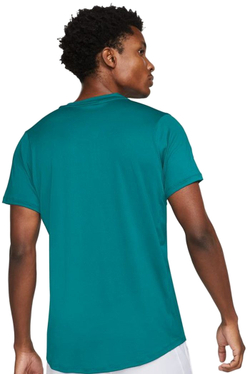 Мужское теннисное поло Nike Men's Court Dri-Fit Advantage Polo - bright spruce/white