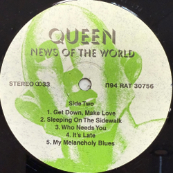 Виниловая пластинка Queen – News Of The World LP