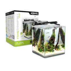 Aquael Fish&Shrimp Set Duo 49л - аквариум кубический с комплектом оборудования (35х35х40 см)