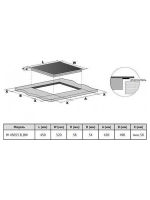Индукционная варочная панель Korting HI 43053 BW, 45 см