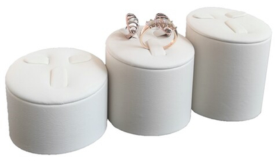 Набор подставок для 3 гарнитуров/цилиндр/3 язычка/ф.№6 (резинка)/Н-40,50,60 мм.