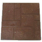 Плитка полимерпесчаная коричневая 330*330*25 (9 шт/м2)