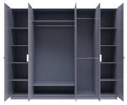 Шкаф 5-ти дв «Лаура» серая серебро