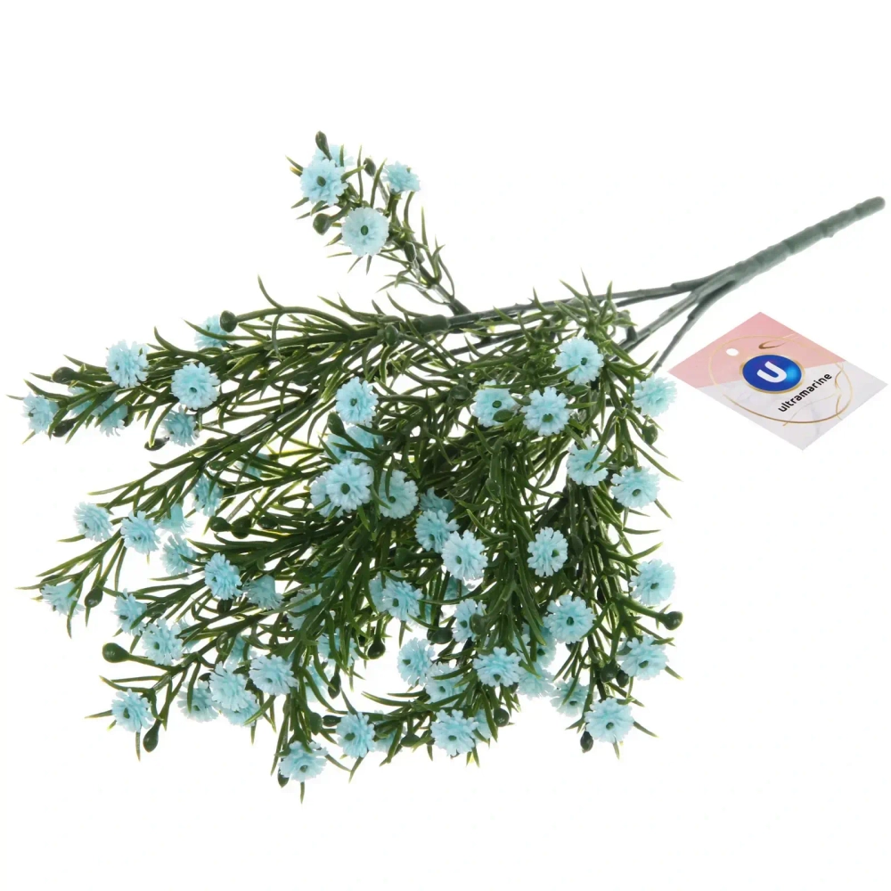 Искусственные цветы «Цветочная фантазия» 32см цвет голубой
