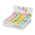 Ластик Basir, прямоугольная форма, серия "Листики", с мягкими углами, цветной корпус, с рисунком листочков