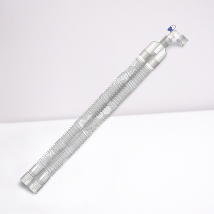 Дыхательный контур анестезиологический однократного использования для взрослых 180 cм. (для анестезии: 2 прямых адаптера 22M-22F, Y-образный адаптер 22M/15F-22M, Угловой адаптер (22M/15F-15M) с портом «Luer-lock» с винтовой герметичной заглушкой, Мешок ды