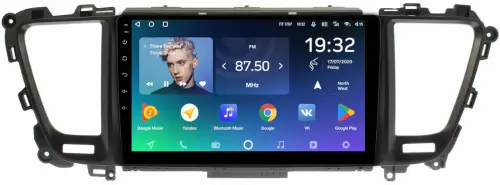 Магнитола для KIA Carnival 3 2014-2020 (большая рамка) - Teyes CC2 PLUS монитор 9" QLED, Android 10, Быстрая, SIM-слот
