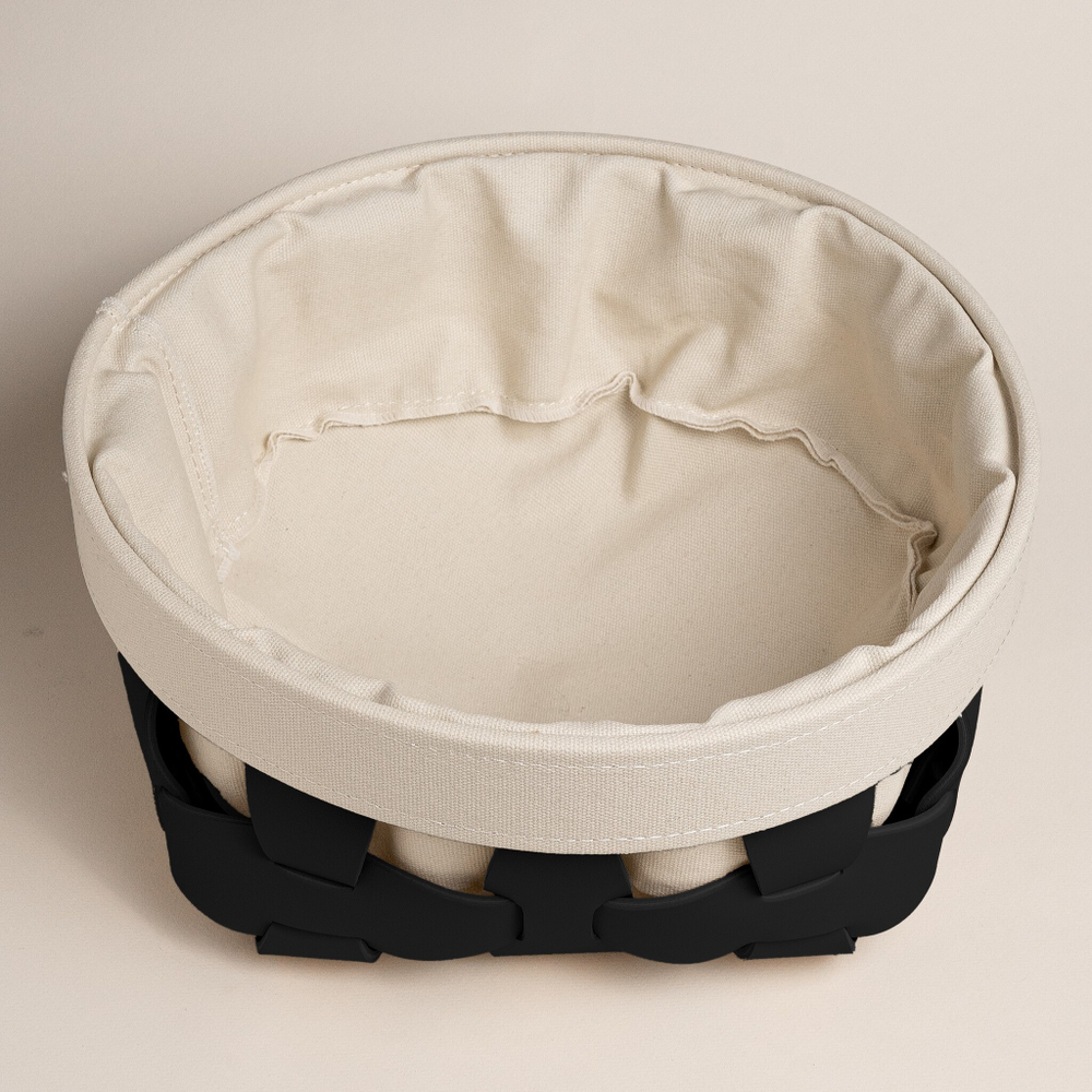 Корзина с чехлом Черная маленькая