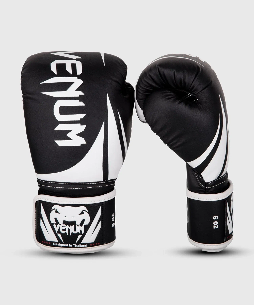 Детские боксерские перчатки Venum Challenger 2.0 Black/White