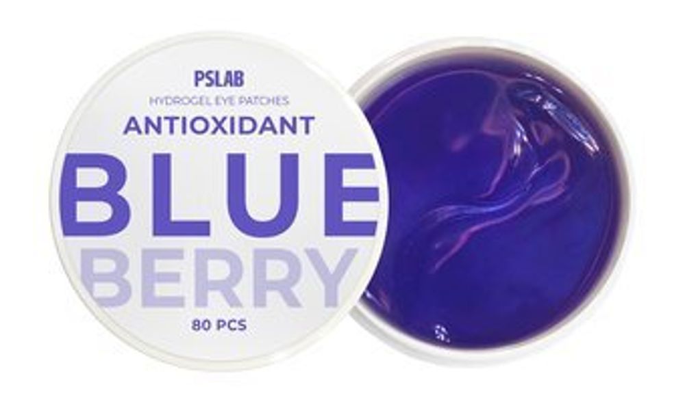 Гидрогелевые патчи с экстрактом черники PSLAB Hydrogel Eye Patches Antioxidant Blueberry 80 шт