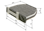 BOSCH - 1987435001-BOC - Filter, cabin air