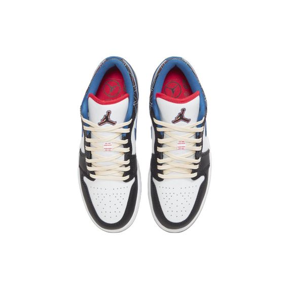 Jordan Air Jordan 1 Подвесные баскетбольные мячи Низкий уровень Белый черный Мужской