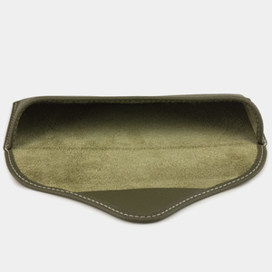 Футляр для очков Vision из кожи теленка, зеленого цвета