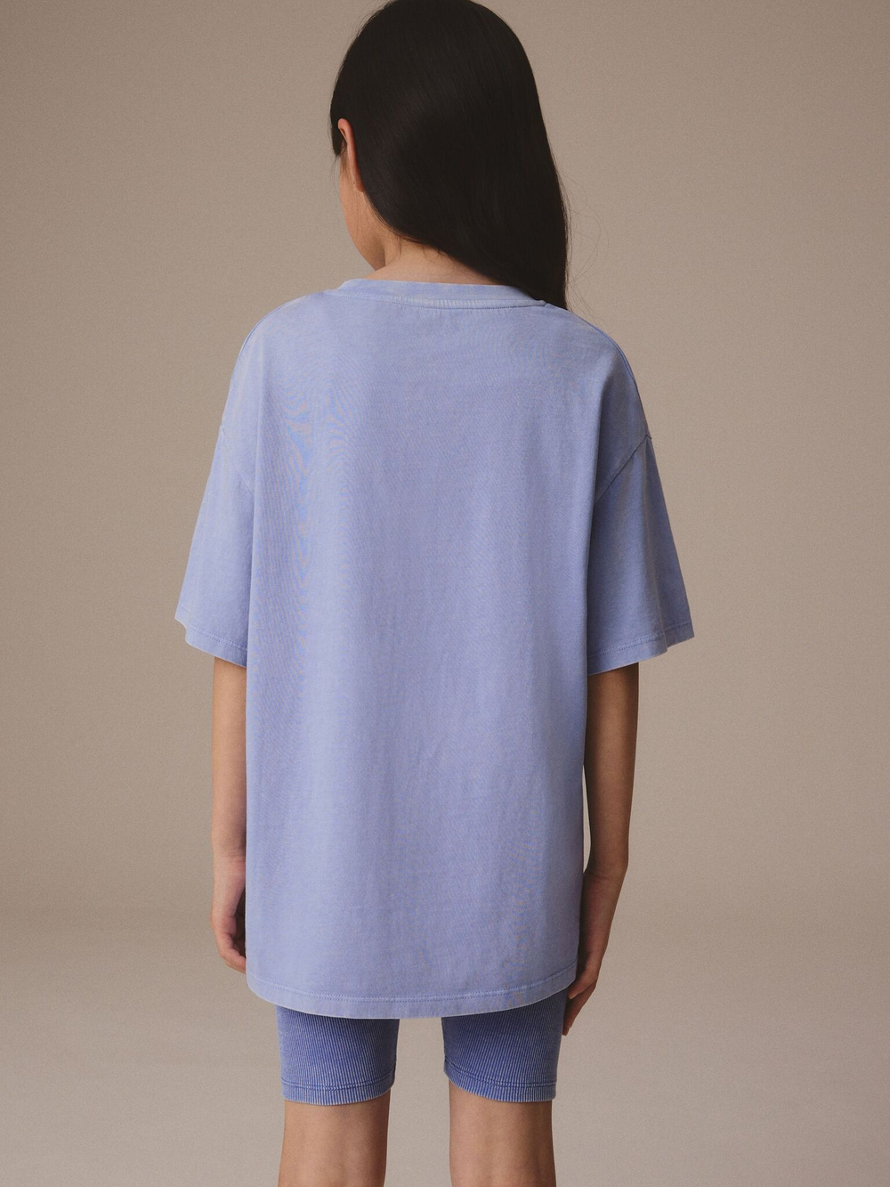 Футболка и шорты-велосипедки в комплекте для девочки Next E45-361, Голубой