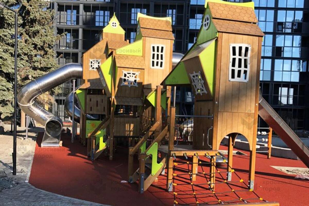 Игровой комплекс Небесное дерево тип-1 с канатным переходом