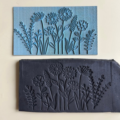 Гибкий штамп "Полевые цветы"