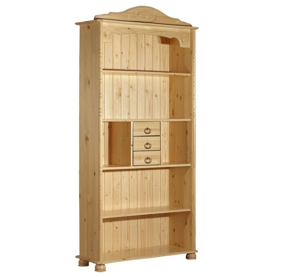 Шкаф для книг, 98x204x35, Айно №2, открытый