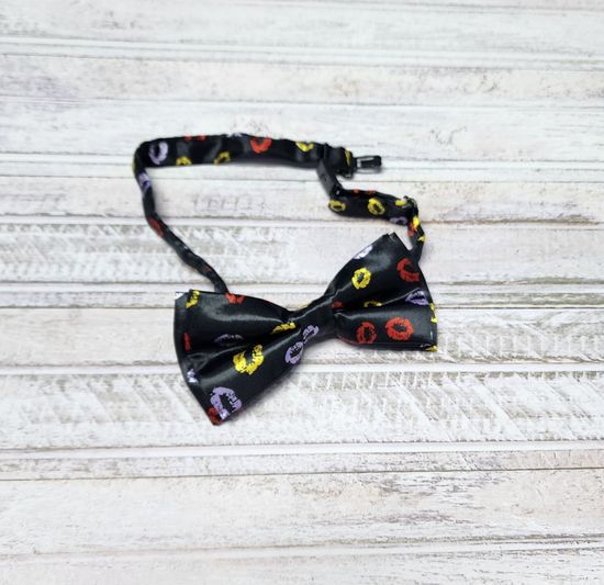 Галстук бабочка классика, лайм глянец