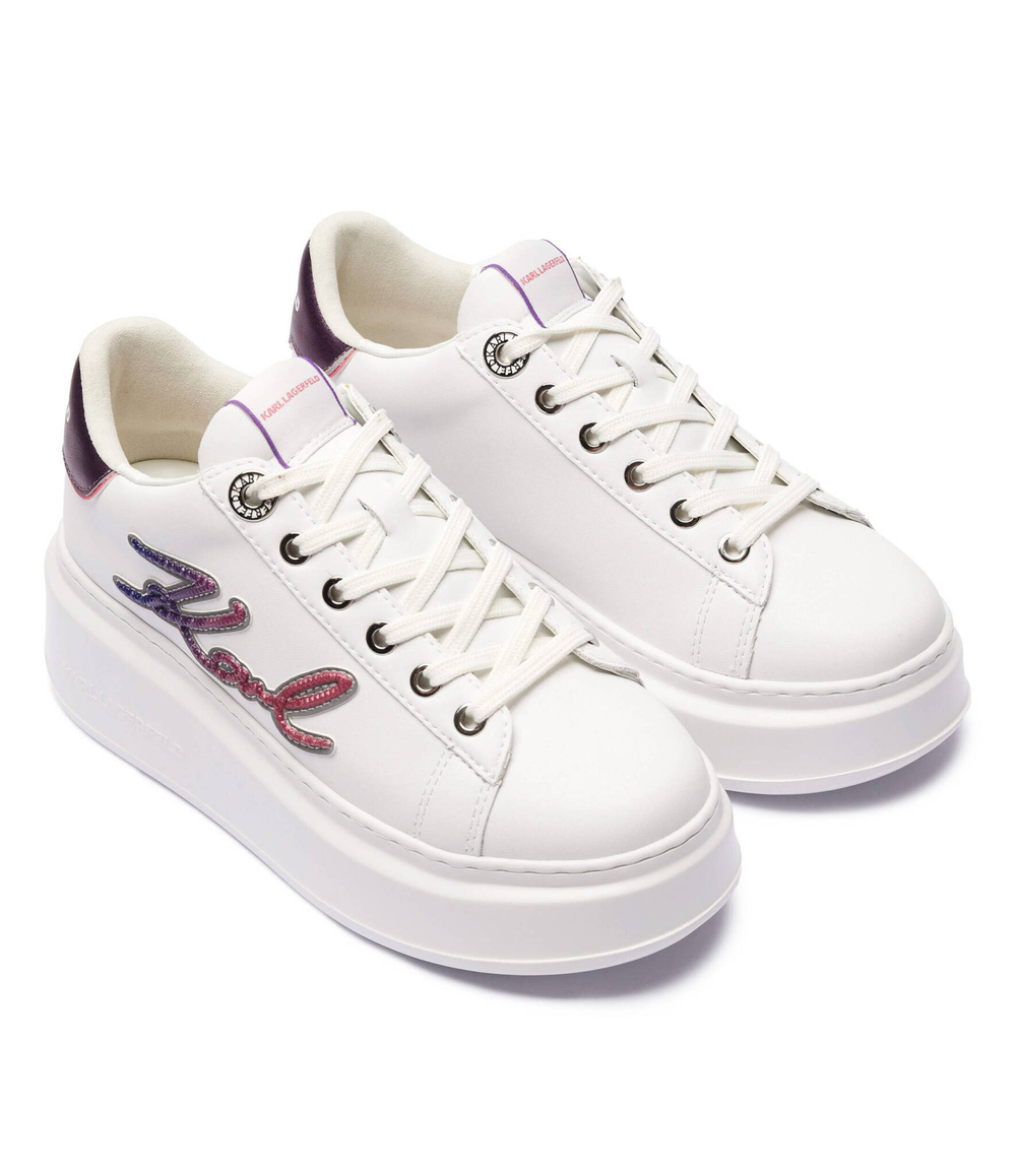 Кожаные кроссовки anakapri signia lace Karl Lagerfeld - белый(KL63510A)