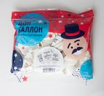 Шар (12''/30 см) Позитивный юмор, Никогда не сдавайся, Белый, пастель, 1 ст, 25 шт.