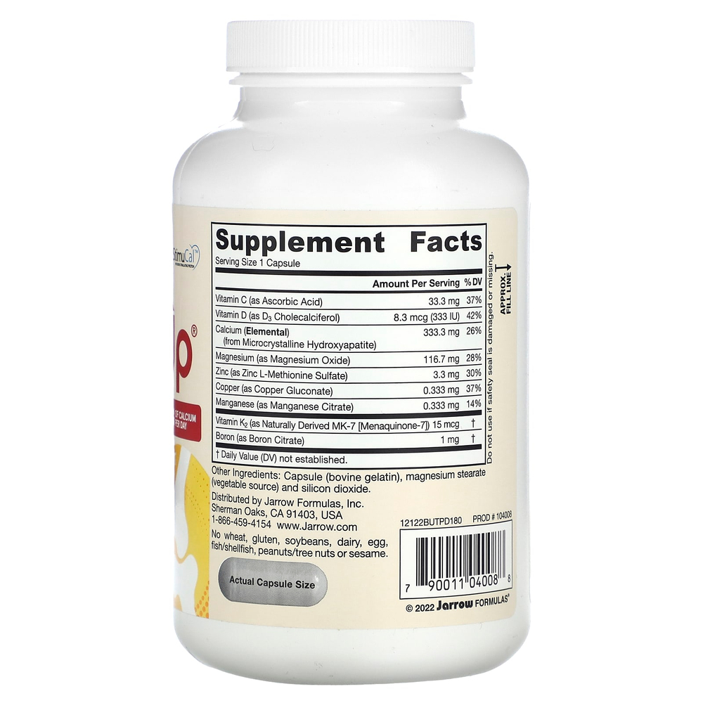 Jarrow Formulas, BoneUp, 1000 мг, 180 капсул