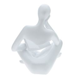 GAEM Фигурка декоративная "Читающий человек", L9 W6 H11 см