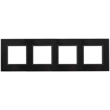 Рамка 4-м 14-5104-05 стекло Elegance черный+антрацит ЭРА Б0034528