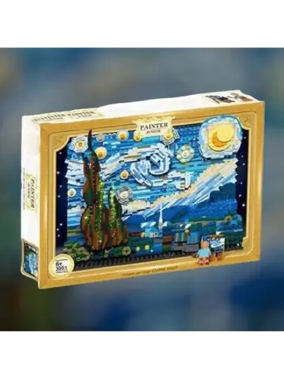 Конструктор Картина Ван Гога Звездная ночь 1820 деталей