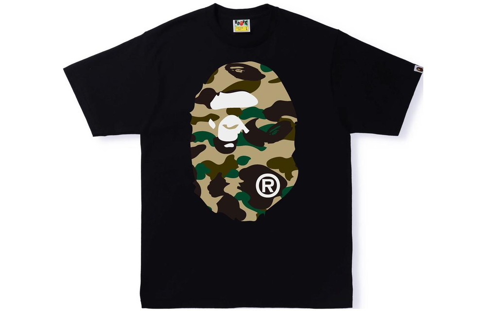 A Bathing Ape Sta Camo Big Ape Head Tee