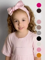 Повязка на голову для девочки солоха розовая