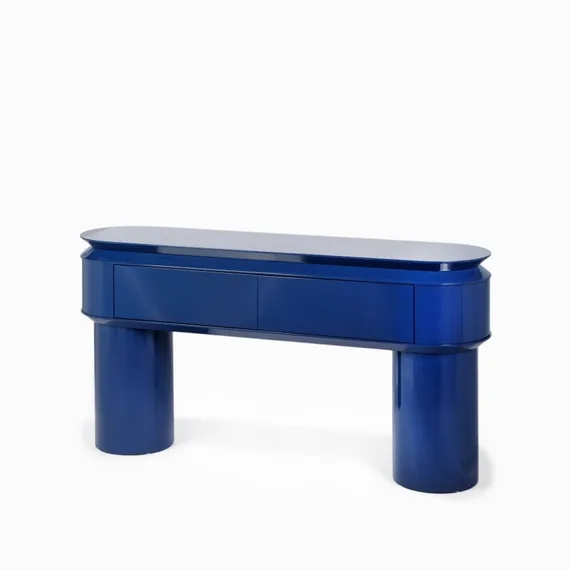Консоль Salem 160х40 см, синий глянец