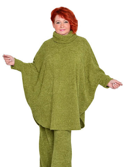 Свитер-пончо Шартрез