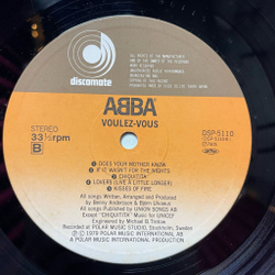 Винтажная виниловая пластинка LP ABBA Voulez Vous (Japan 1979) (Obi) Lovers (Live A Little Longer)